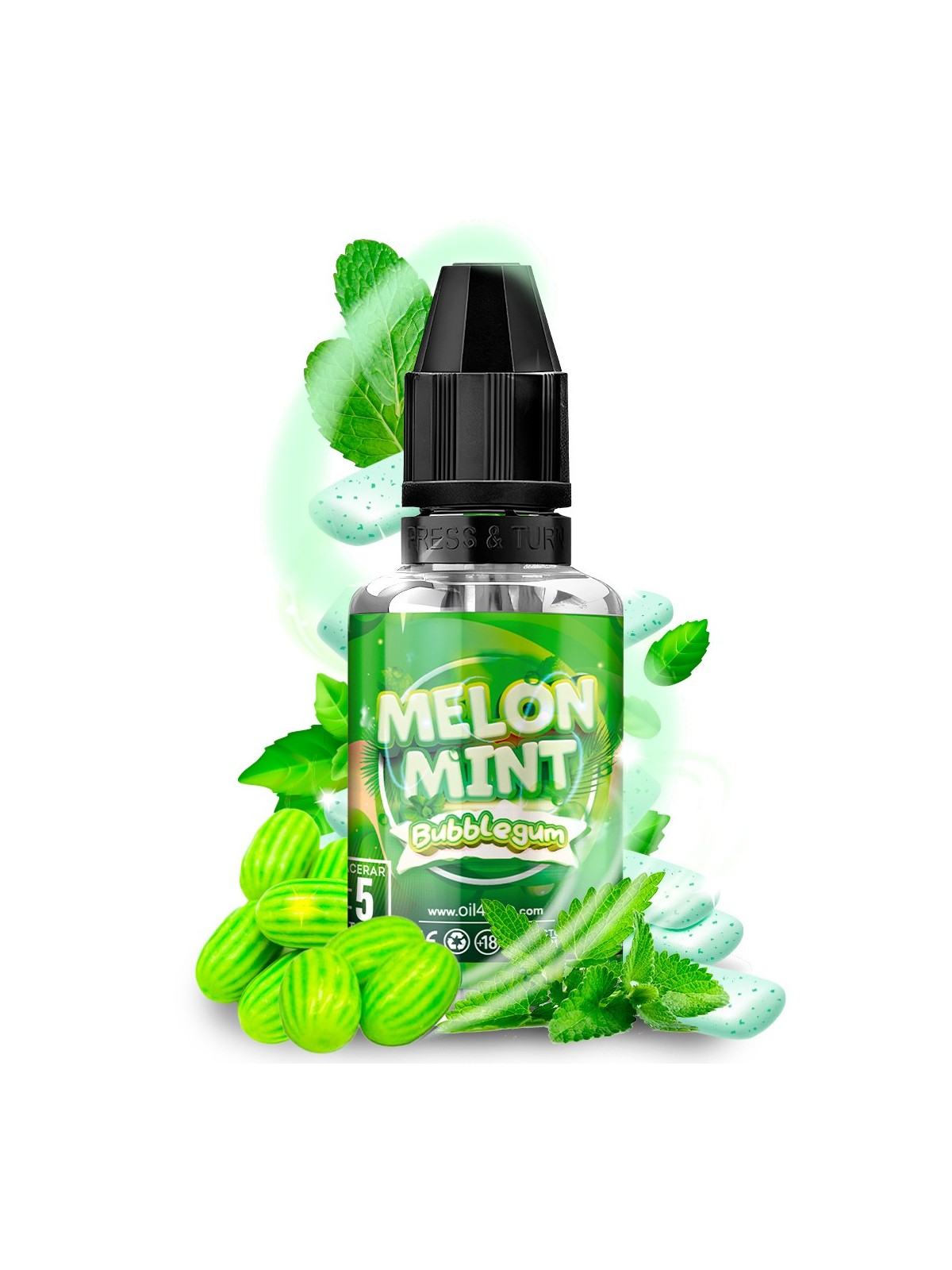 O4V - AROMA LONGFILL MELON MINT BUBBLE (8ML)