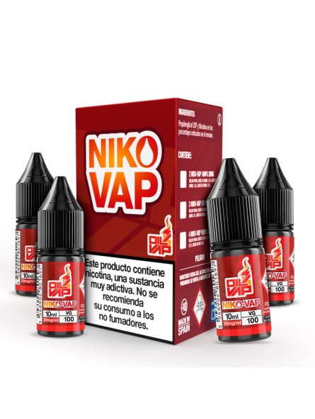 O4V - CAJA NIKO-VAP 100% PG (4 UDS) (3x 20mg + 1x 0mg) SERIE 80