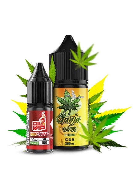 CNJ - AROMA LONGFILL GANJA VAPOR CBD (10ML+10ML) 200MG