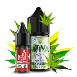 CNJ - AROMA LONGFILL SATIVA ICE CBD (10ML+10ML) 200MG