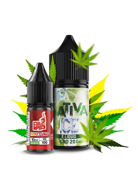 CNJ - AROMA LONGFILL SATIVA ICE CBD (10ML+10ML) 200MG