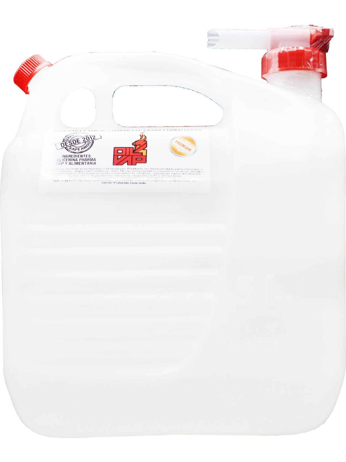 O4V - PROPILENGLICOL 5L pureza 99,9(CON GRIFO)