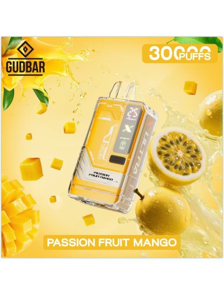 GB - GUDBAR X-ULTRA 30.000 PUFFS PASSION FRUIT MANGO (SIN NICOTINA) GUDBAR - 1
