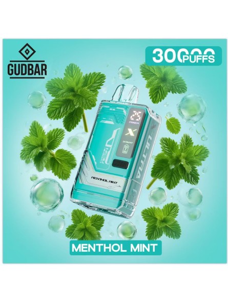 GB - GUDBAR X-ULTRA 30.000 PUFFS MENTHOL MINT (SIN NICOTINA) GUDBAR - 1