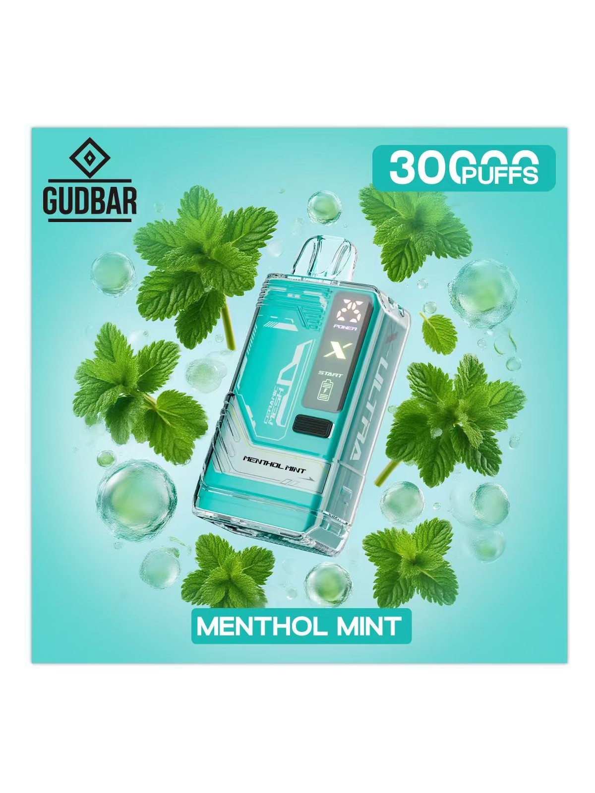 GB - GUDBAR X-ULTRA 30.000 PUFFS MENTHOL MINT (SIN NICOTINA) GUDBAR - 1