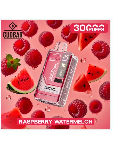 GB - GUDBAR X-ULTRA 30.000 PUFFS RASPBERRY WATERMELON (SIN NICOTINA) GUDBAR - 1