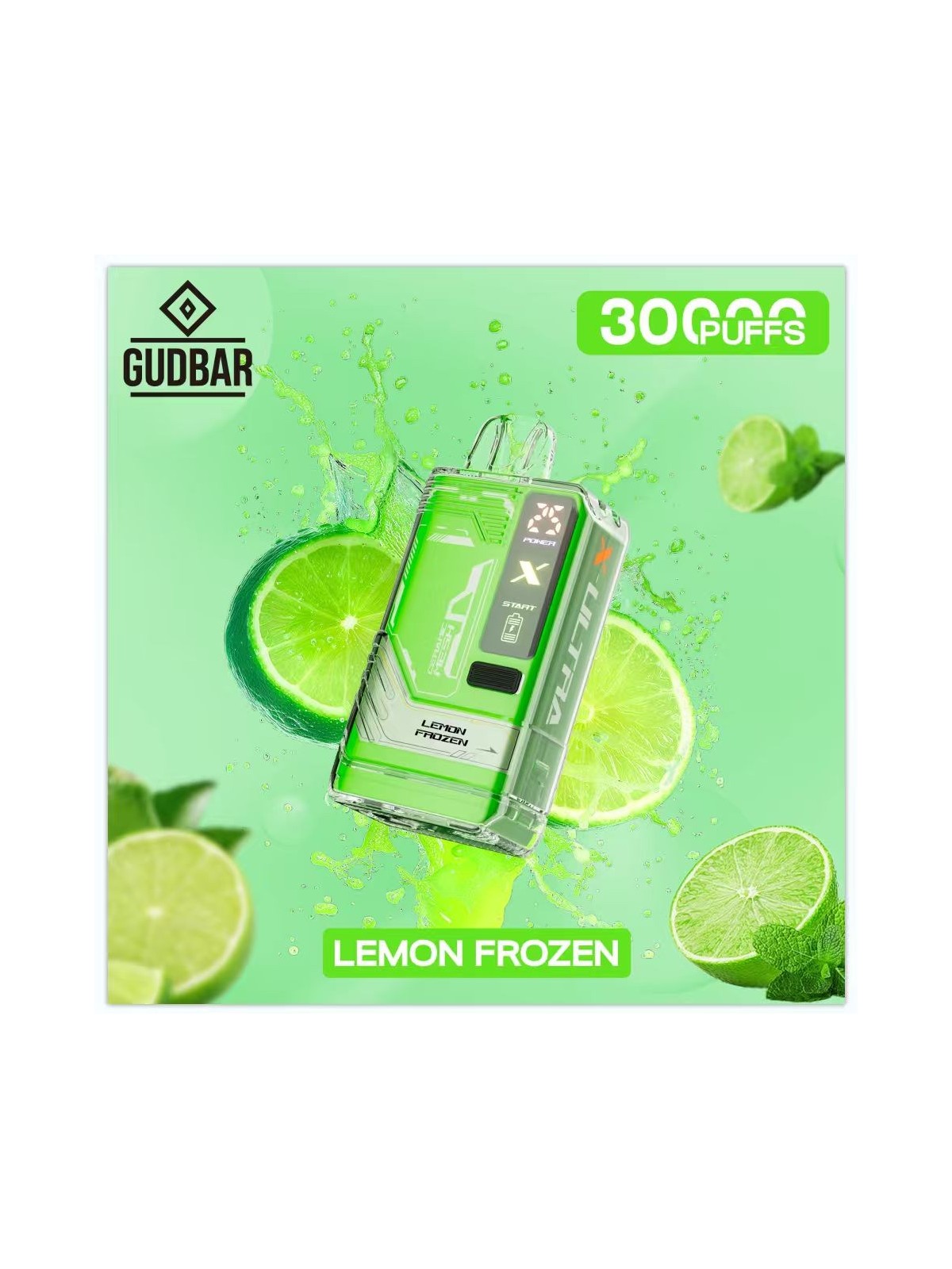 GB - GUDBAR X-ULTRA 30.000 PUFFS LEMON FROZEN (SIN NICOTINA) GUDBAR - 1