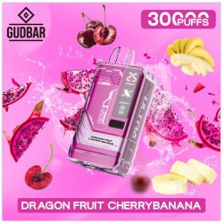 GB - GUDBAR X-ULTRA 30.000 PUFFS DRAGONFRUIT CHERRY BANANA (SIN NICOTI