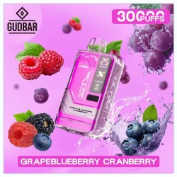 GB - GUDBAR X-ULTRA 30.000 PUFFS GRAPE BLUEBERRY CRANBERRY (SIN NICOTI