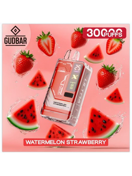 GB - GUDBAR X-ULTRA 30.000 PUFFS WATERMELON STRAWBERRY (SIN NICOTINA) GUDBAR - 1