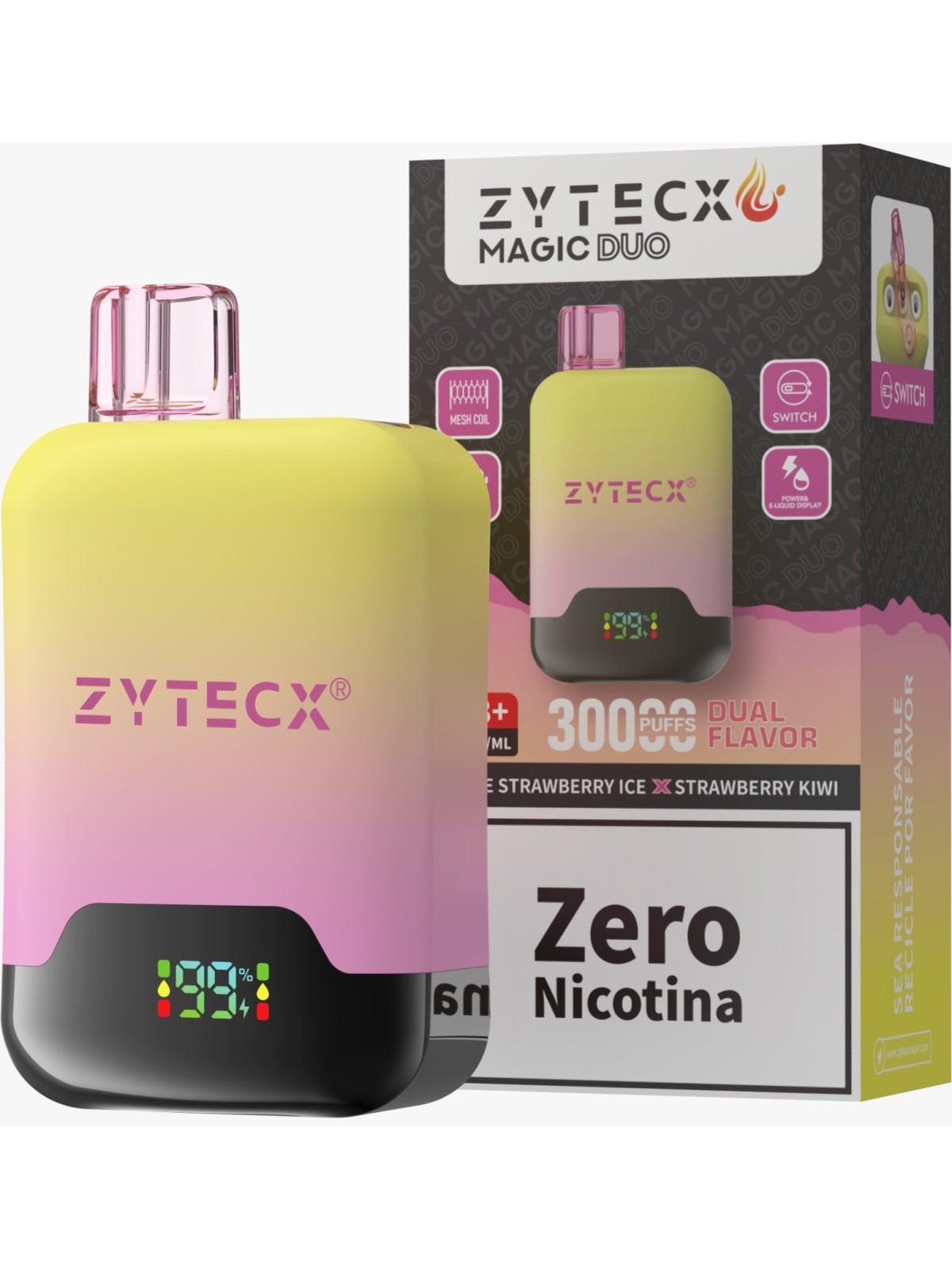 ZT - MAGIC DUO TRIPLE STRAWBERRY ICE - STRAWBERRY KIWI DESECHBALE 30.0