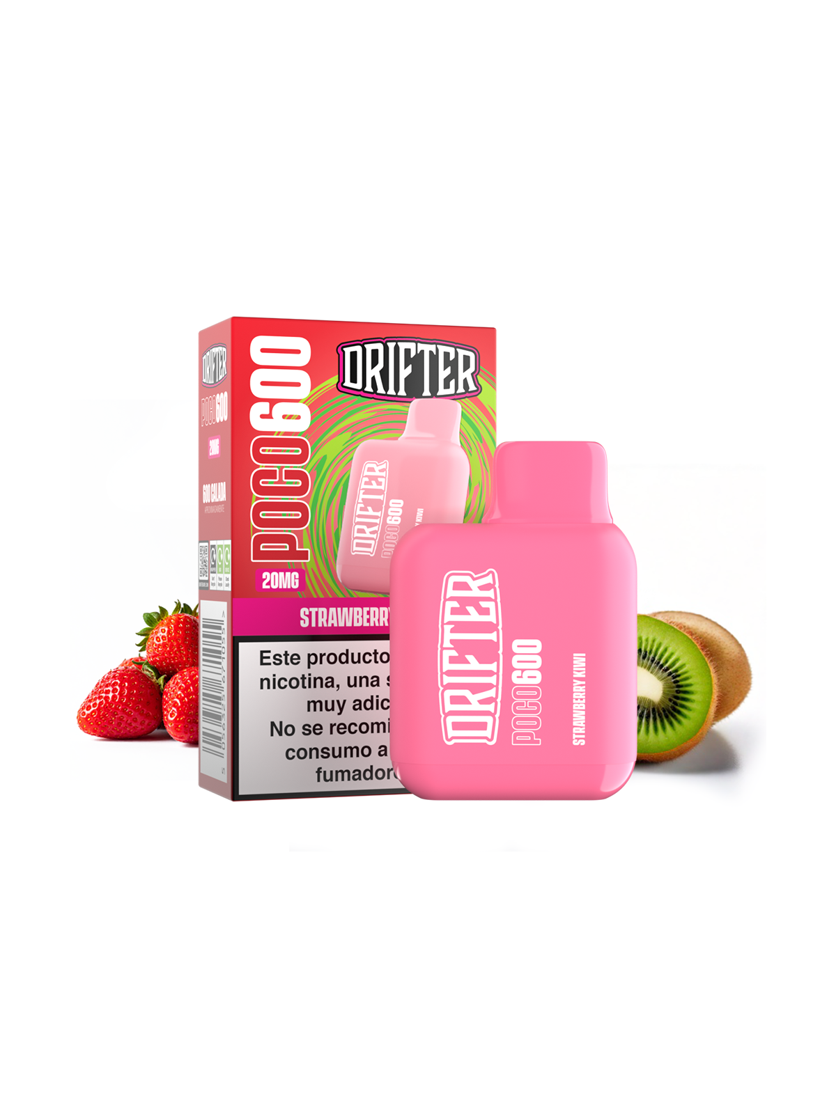 DFT - DRIFTER POCO 600 STRAWBERRY KIWI 20MG 2ML
