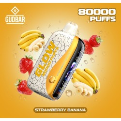 GB - GUDBAR GLOW 80.000 PUFFS STRAWBERRY BANANA (SIN NICOTINA) GUDBAR - 1