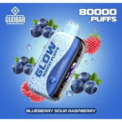 GB - GUDBAR GLOW 80.000 PUFFS BLUEBERRY SOUR RASPBERRY (SIN NICOTINA)