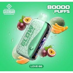 GB - GUDBAR GLOW 80.000 PUFFS LOVE 66 (SIN NICOTINA) GUDBAR - 1