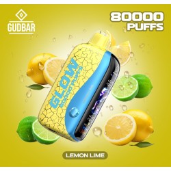 GB - GUDBAR GLOW 80.000 PUFFS LEMON LIME (SIN NICOTINA)