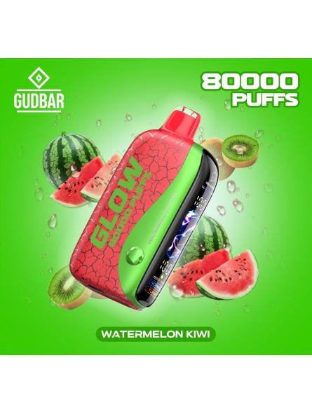GB - GUDBAR GLOW 80.000 PUFFS WATERMELON KIWI (SIN NICOTINA)