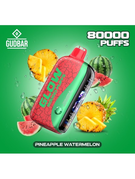 GB - GUDBAR GLOW 80.000 PUFFS PINEAPPLE WATERMELON (SIN NICOTINA) GUDBAR - 1