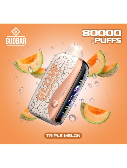 GB - GUDBAR GLOW 80.000 PUFFS TRIPLE MELON (SIN NICOTINA)