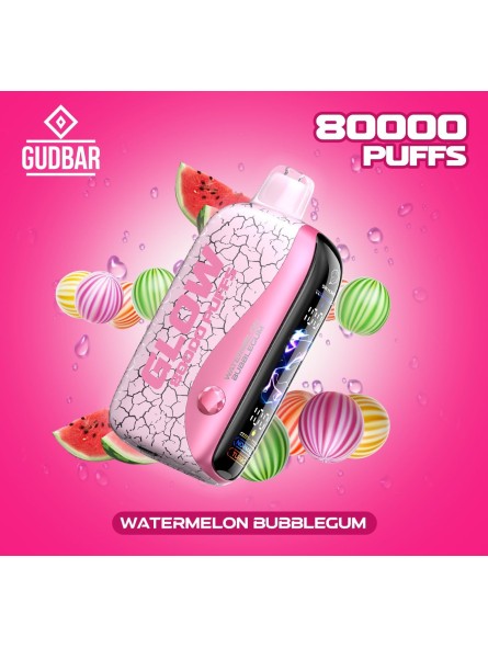 GB - GUDBAR GLOW 80.000 PUFFS WATERMELON BUBBLEGUM (SIN NICOTINA)