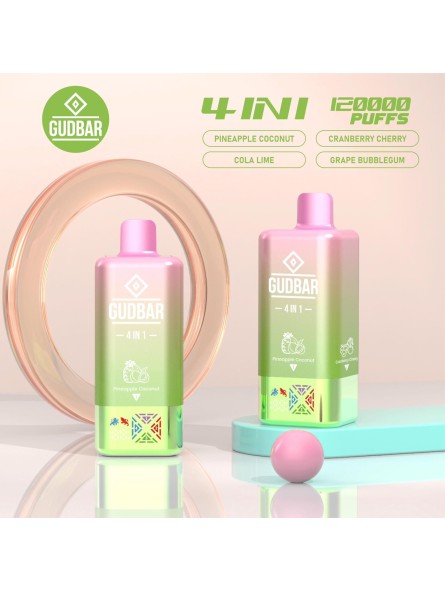 GB - GUDBAR 4 IN 1 120.000 PUFFS (SIN NICOTINA) PINEAPPLE COCONUT...