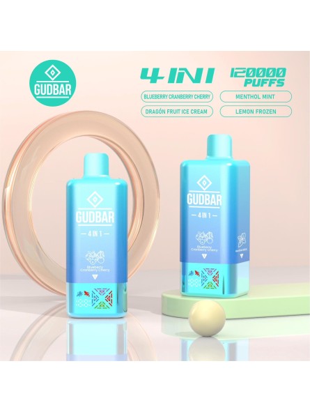 GB - GUDBAR 4 IN 1 120.000 PUFFS (SIN NICOTINA) BLUEBERRY...