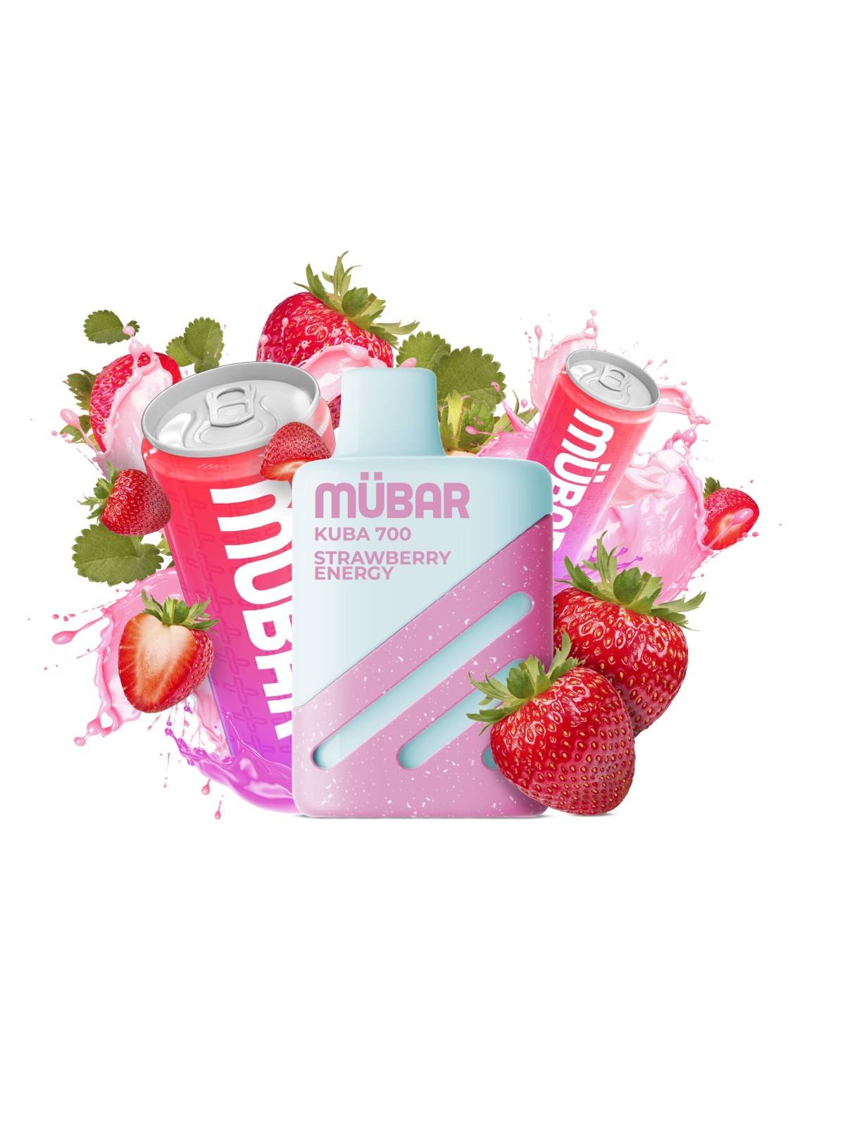 MB - MÜBAR KUBA 700 STRAWBERRY ENERGY 20MG 2ML