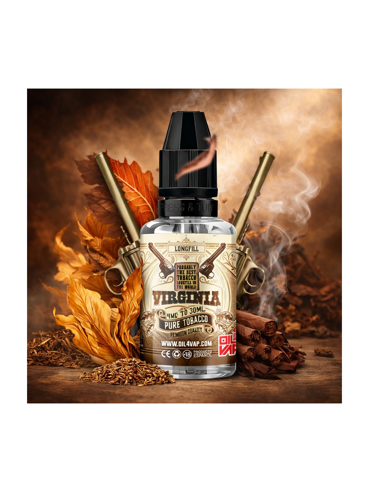 O4V - AROMA LONGFILL VIRGINIA TOBACCO (4ML) up to 30ml Oil4Vap - 1