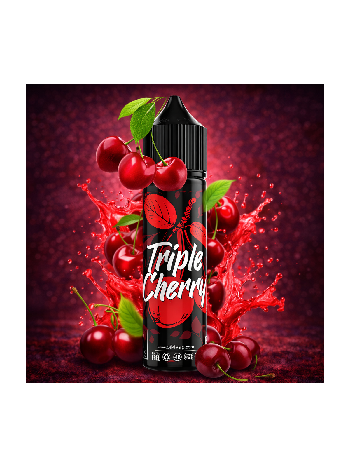 O4V - LONGFILL TRIPLE CHERRY (60ml) Oil4Vap - 1