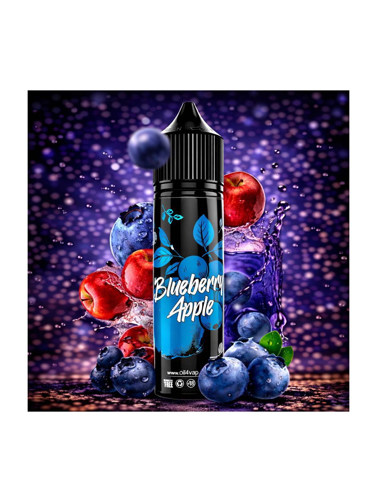 O4V - LONGFILL BLUEBERRY APPLE (60ml) Oil4Vap - 1