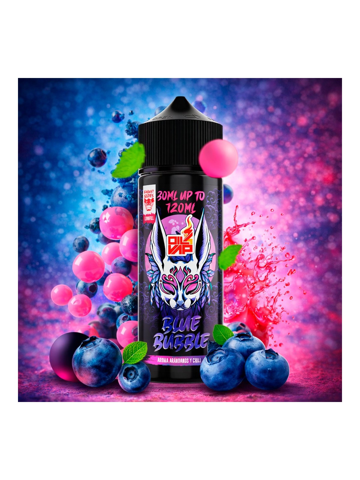 KS - AROMA LONGFILL KABUKI BLUEBUBBLE (30ML) Oil4Vap - 1