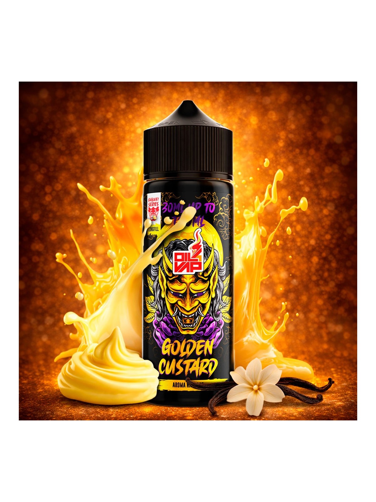 KSP - AROMA LONGFILL KABUKI GOLDEN CUSTARD (30ML) Oil4Vap - 1