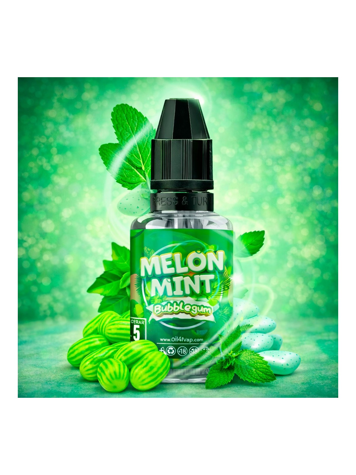 O4V - AROMA LONGFILL MELON MINT BUBBLE (8ML)