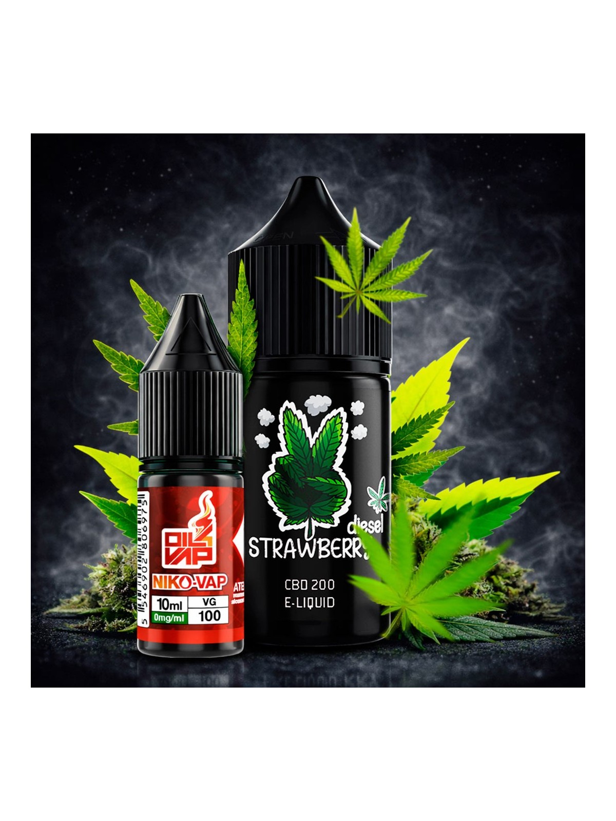 CNJ - AROMA LONGFILL STRAWBERRY DIESEL CBD (10ML+10ML) 200MG CANNA JUICE - 1