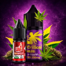 CNJ - AROMA LONGFILL CRITICAL HAZE CBD (10ML+10ML) 200MG CANNA JUICE - 1