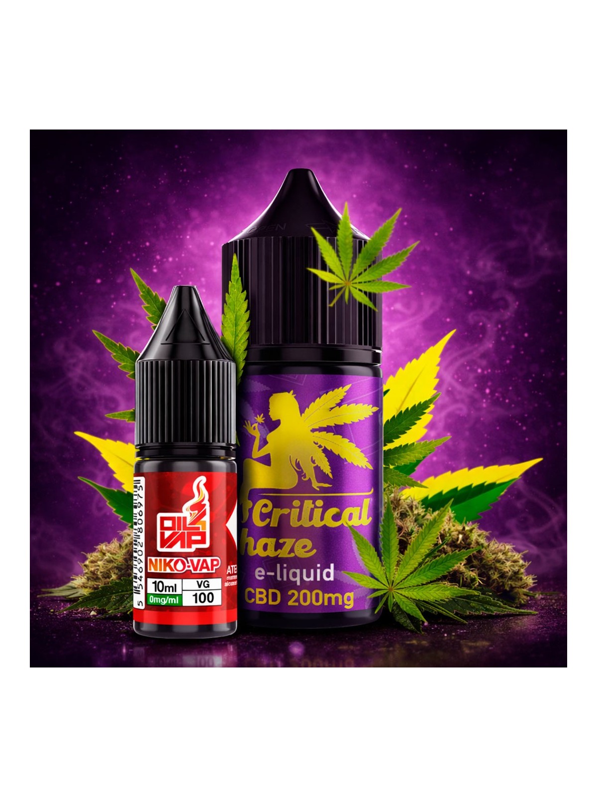 CNJ - AROMA LONGFILL CRITICAL HAZE CBD (10ML+10ML) 200MG CANNA JUICE - 1