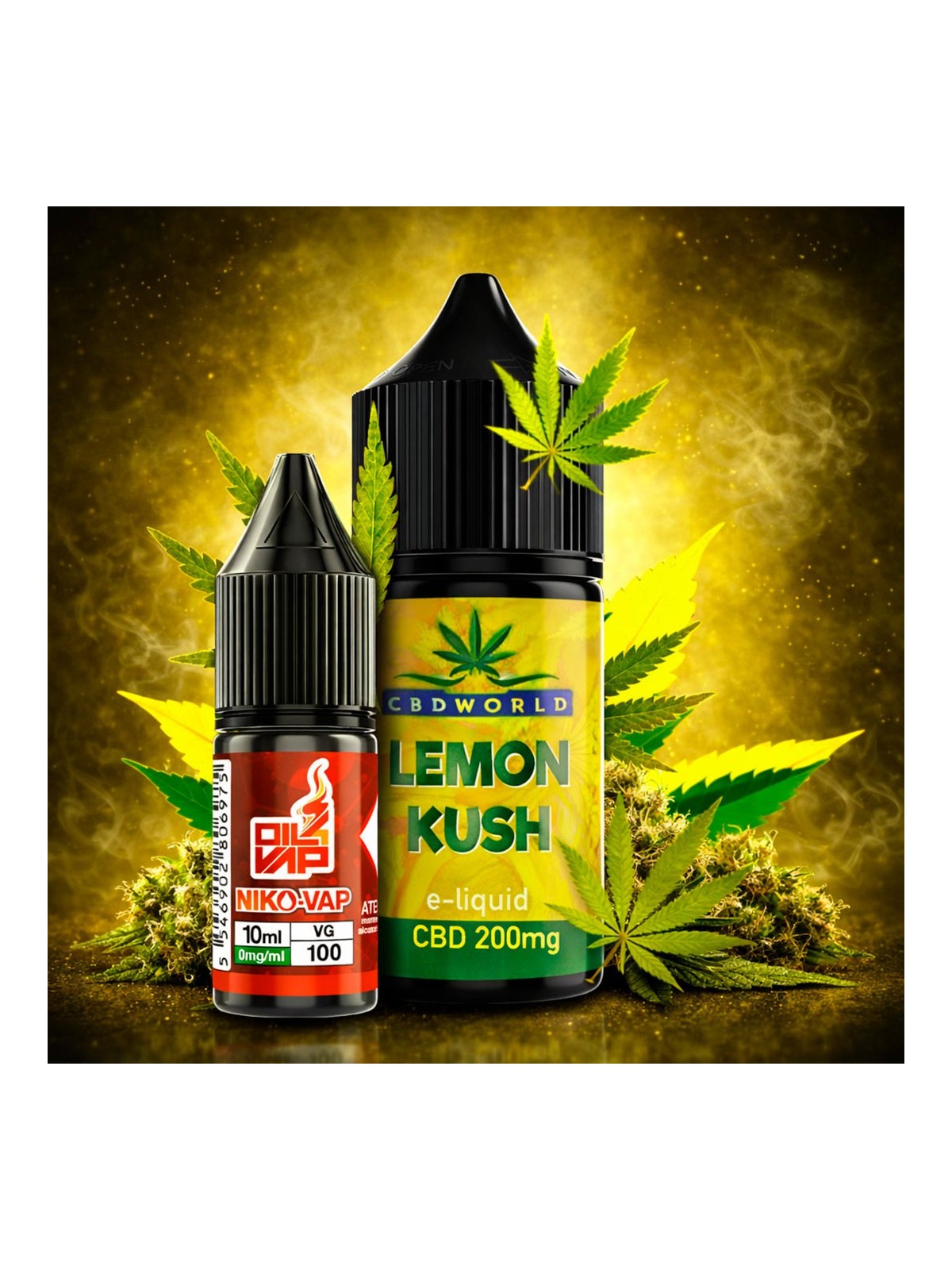 CNJ - AROMA LONGFILL LEMON KUSH CBD (10ML+10ML) 200MG CANNA JUICE - 1