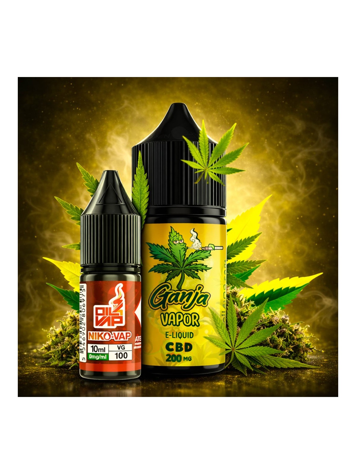 CNJ - AROMA LONGFILL GANJA VAPOR CBD (10ML+10ML) 200MG CANNA JUICE - 1